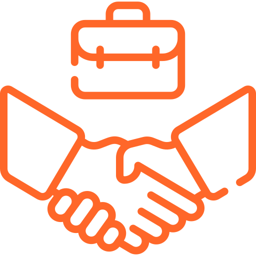 b2b uae business consultant icon offshore orange